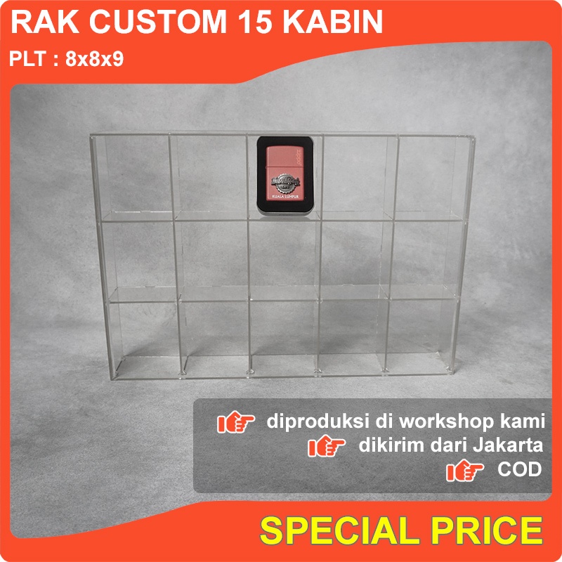 Jual RAK Display Custom 8x8x9 Akrilik 2mm | Shopee Indonesia