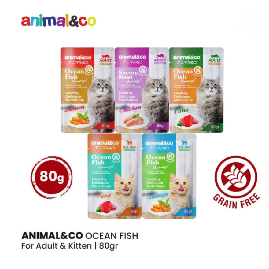 Jual Animal&Co Pouch Kitten Adult 80Gr - Makanan Basah Kucing/Wet Food ...