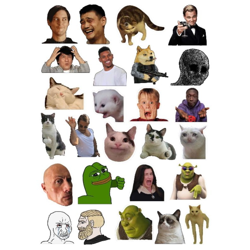 Jual Sticker Memes [AESPA NCT NEWJEANS MEME STICKERS] BACA DESKRIPSI