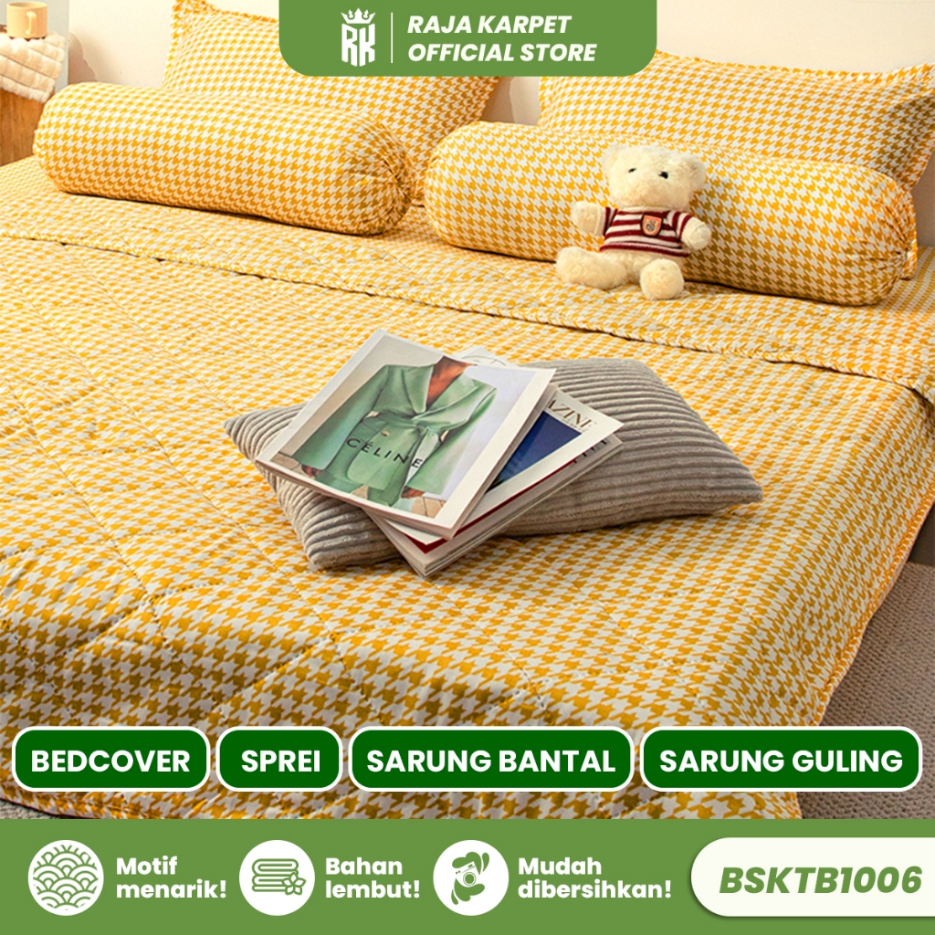 Jual RAJA - SET SPREI SARUNG BANTAL GULING + SELIMUT BAHAN POLYESTER ...
