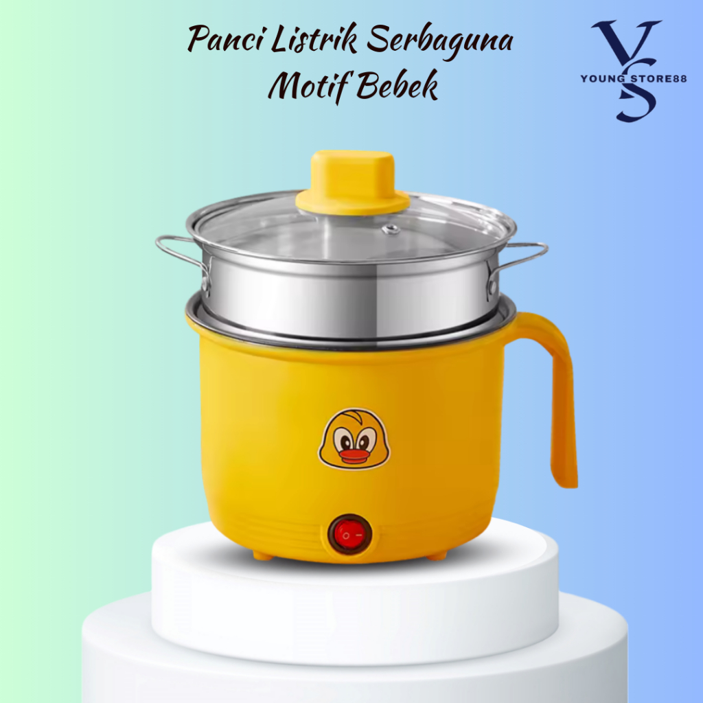 Jual Panci Listrik Serbaguna Bebek Kuning Elektrik Cooker Multifungsi 1 ...