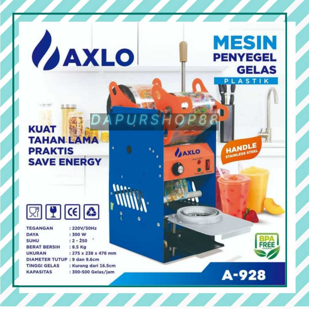Jual CUP SEALER AXLO A-928 / SEALING MACHINE AXLO A 928 22 OZ / GELAS ...