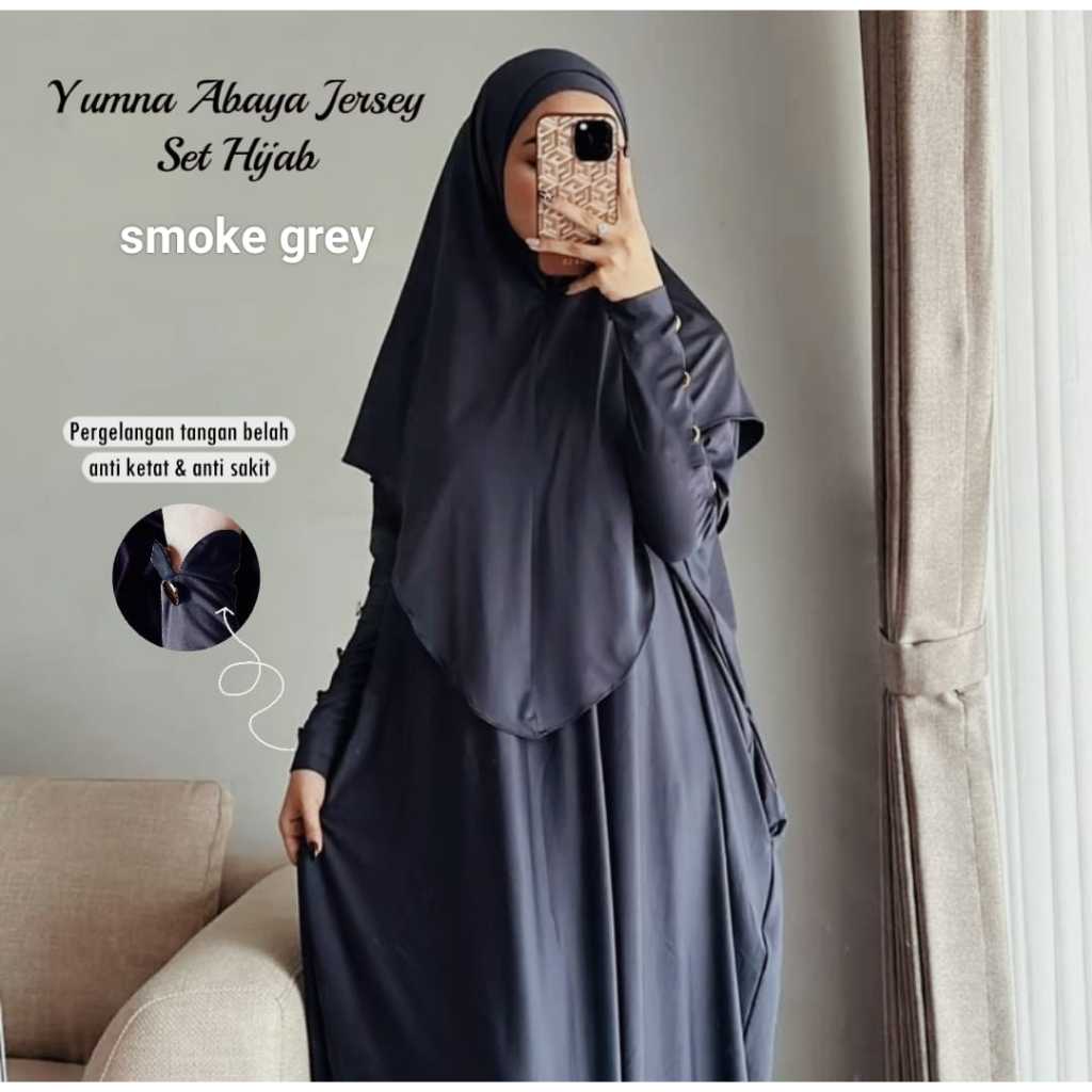 Jual YUMNA SET ABAYA JERSEY INARA GAMIS JERSEY GAMIS HAJI UMROH PREMIUM Shopee Indonesia