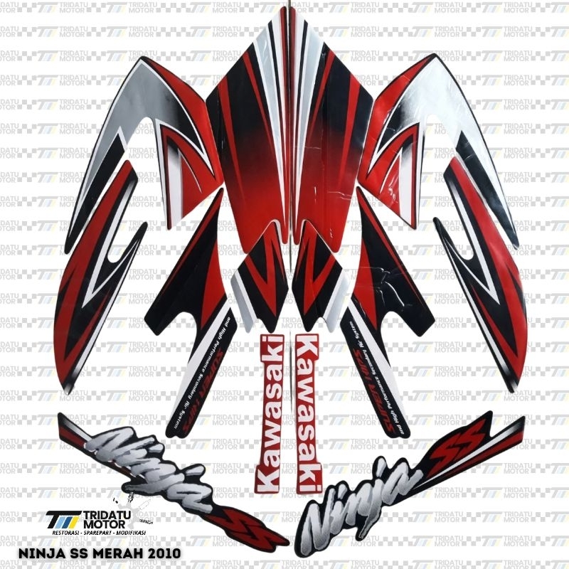 Jual Striping Sticker Lis List Kawasaki Ninja Ss Hitam Hijau Merah Biru Berlaminasi