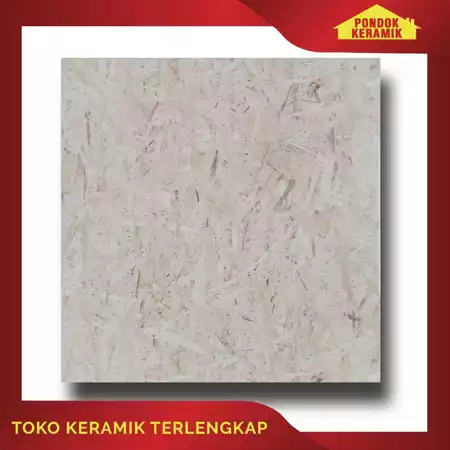Keramik Lantai Massimo 40x40 Bolivia Cream Motif Serat Bambu