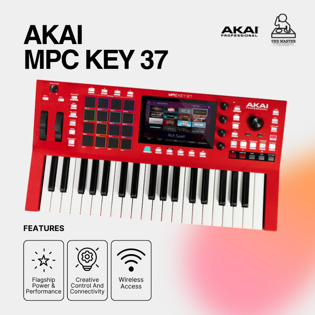 Jual Akai MPC Key 37 Standalone Keyboard Workstation with Sampler and
