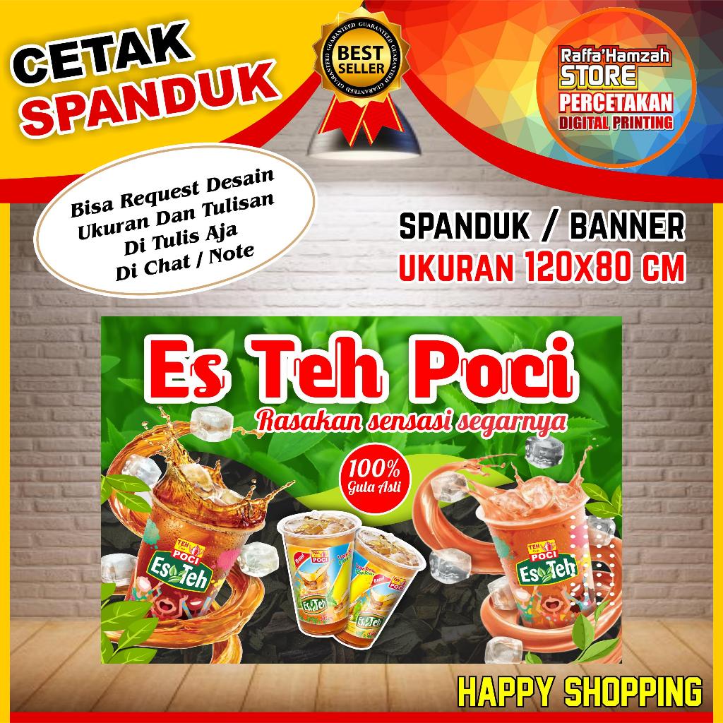 Jual Spanduk Banner Backdrop Es Teh Poci Banner Teh Poci Spanduk Es Teh Poci Bisa Cod 7999