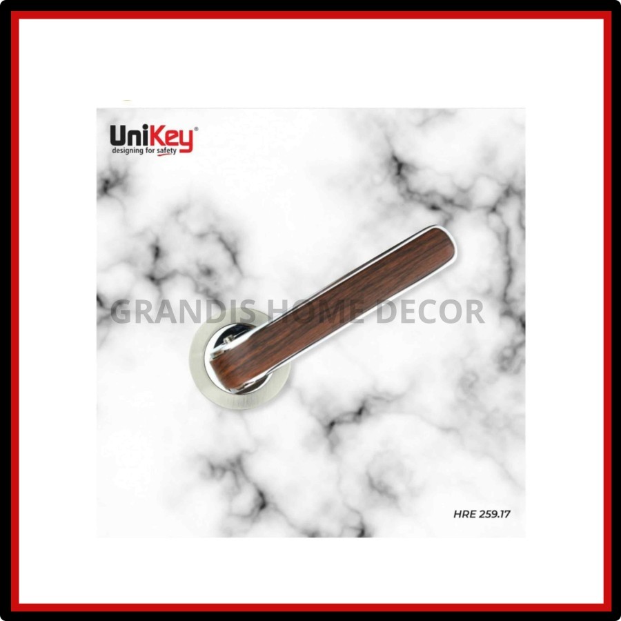 Jual UniKey Handle Set Premium HRE 259.17 CP/Wood+SW 501-40MM+DC KK ...