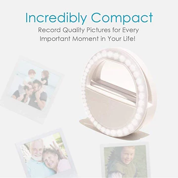 Lampu Selfie LED HP Smartphone Mini Ring Ringlight Spotlight Flash Lamp