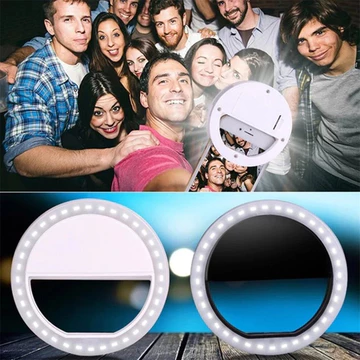 Lampu Selfie LED HP Smartphone Mini Ring Ringlight Spotlight Flash Lamp