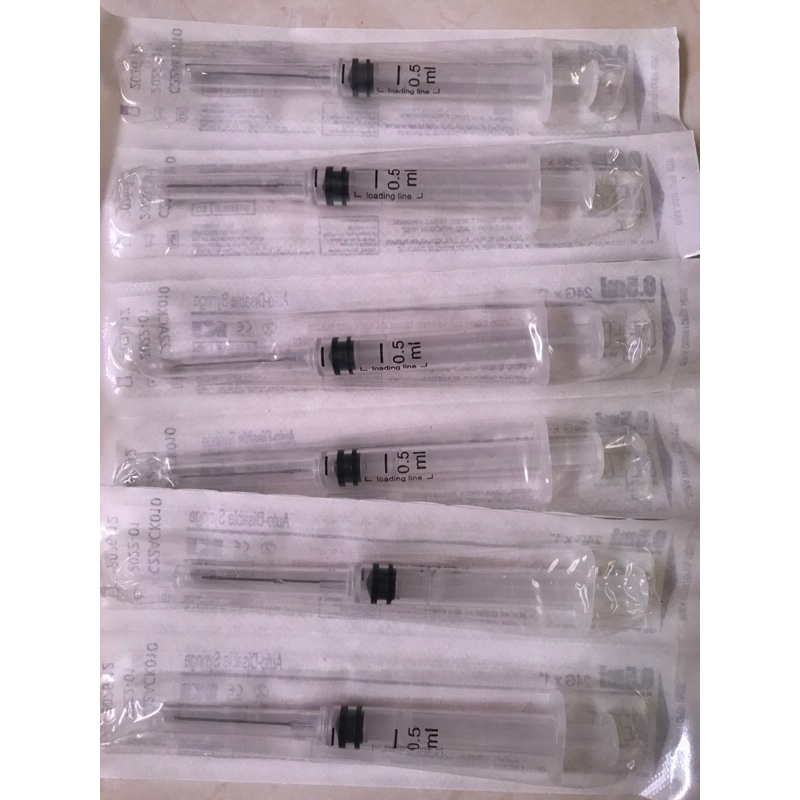 Jual Alat suntik 0.5 ml oneject dan onemed spuit 0.5 cc ecer | Shopee ...