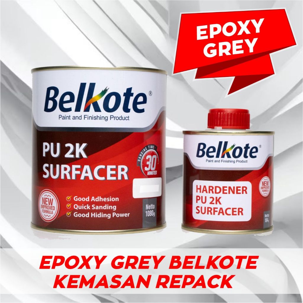 Jual EPOXY SURFACER GREY BELKOTE 2K | Shopee Indonesia