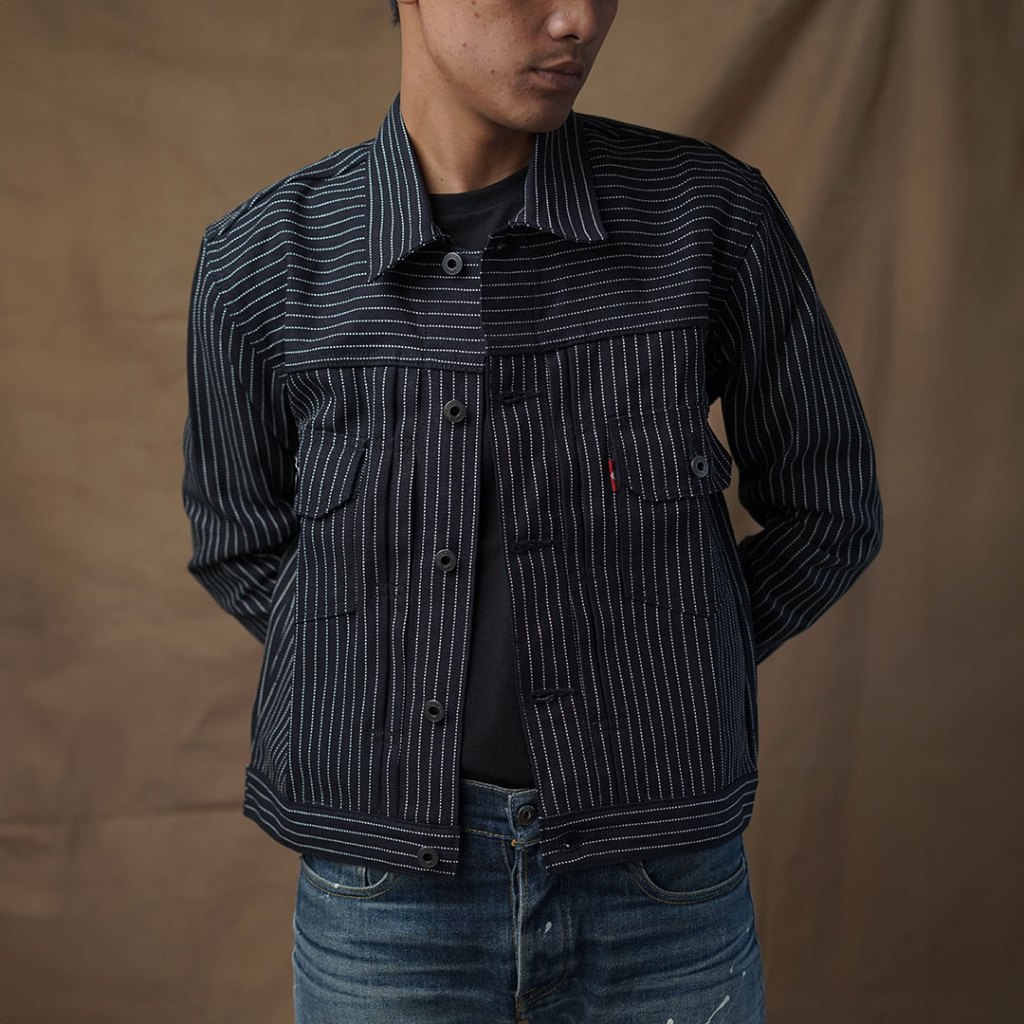 Jual The Denim Station - Rama Sashiko Wabash Jacket Type II (Made to ...
