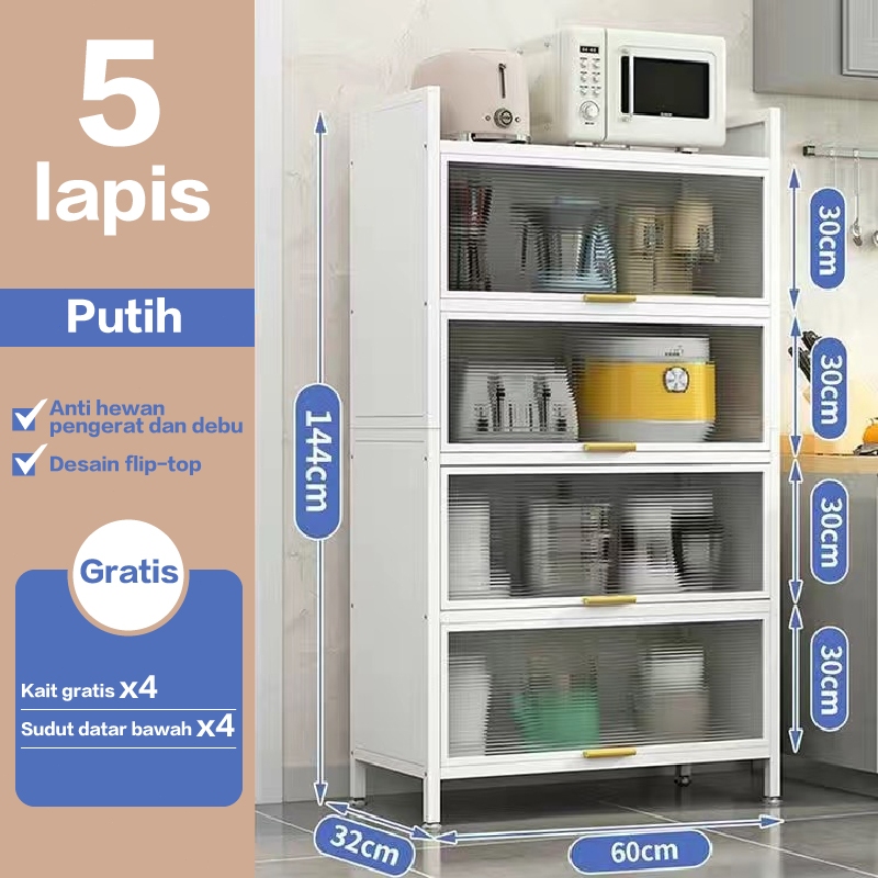Jual E-TIFE Rak Dapur Lemari Dapur Dengan Pintu Rak Penyimpanan ...