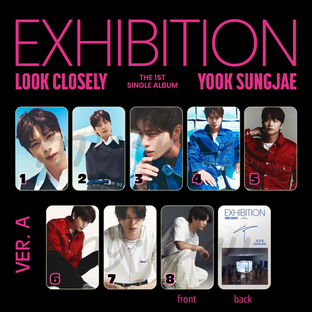 Jual PC-1643, Unofficial Photocard Yook Sung Jae EXHIBITION: Look ...