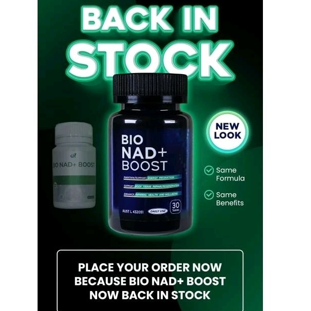 Jual Bio NAD + Boost Biogreen Science Suplemen produk Australia isi 30 ...