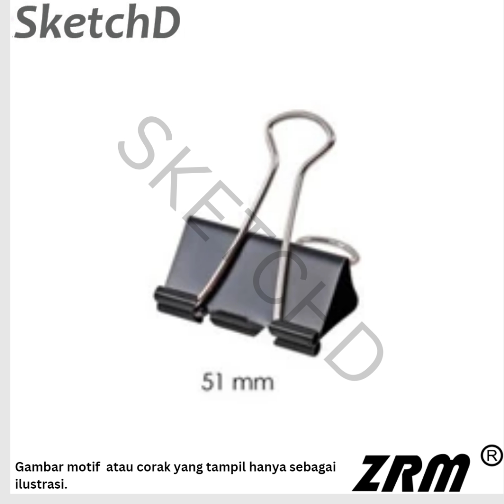 Jual Binder Clip 260 Penjepit Kertas ZRM - Extra Besar | Shopee Indonesia