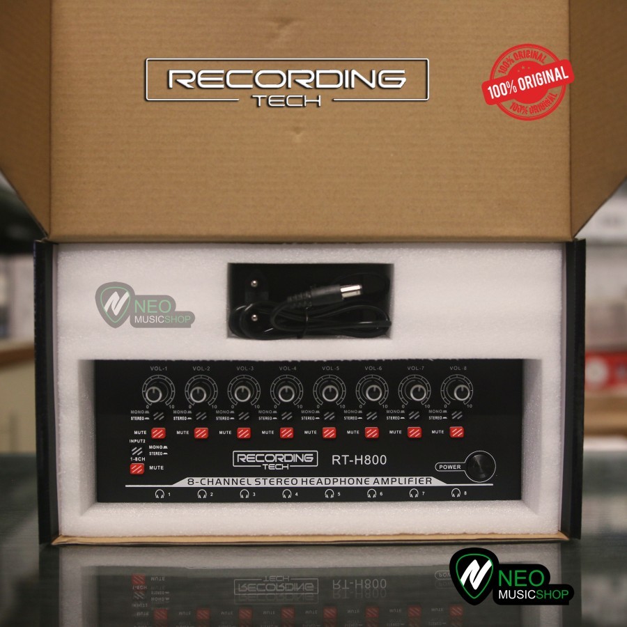 Jual RECORDING TECH RT H800 RTH800 8 Channel Headphone Amplifier ...