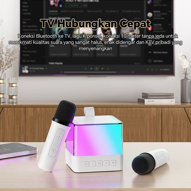 Jual Speaker K18 Bluetooth mini Karaoke Speaker Portable with MIC ...