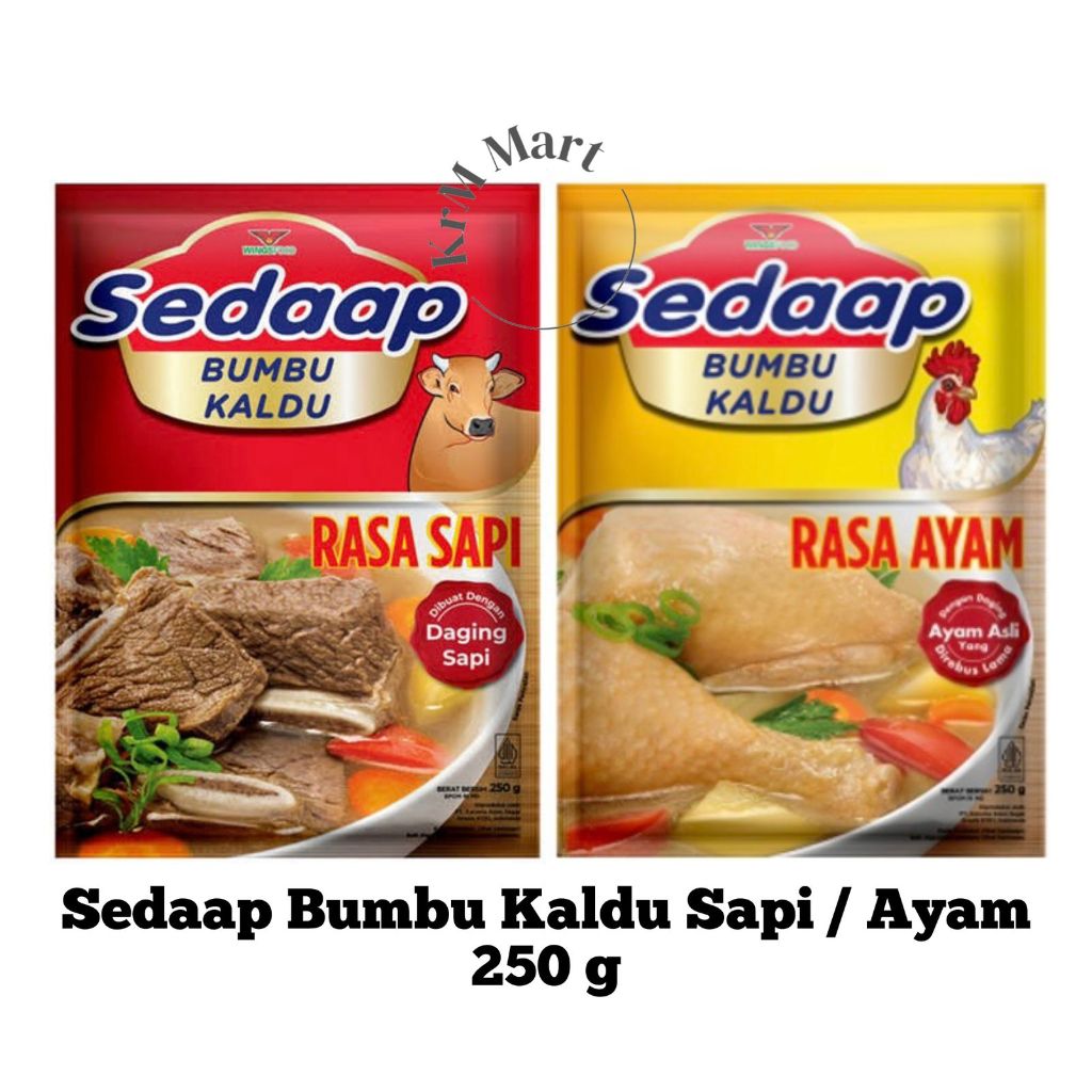 Jual Sedaap Bumbu Kaldu Sapi Ayam Sedap 250 Gr | Shopee Indonesia