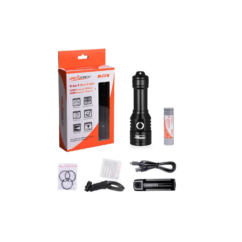 Jual Senter Selam Red Laser Pointer Lamp Scuba Diving Orca Torch D570 ...