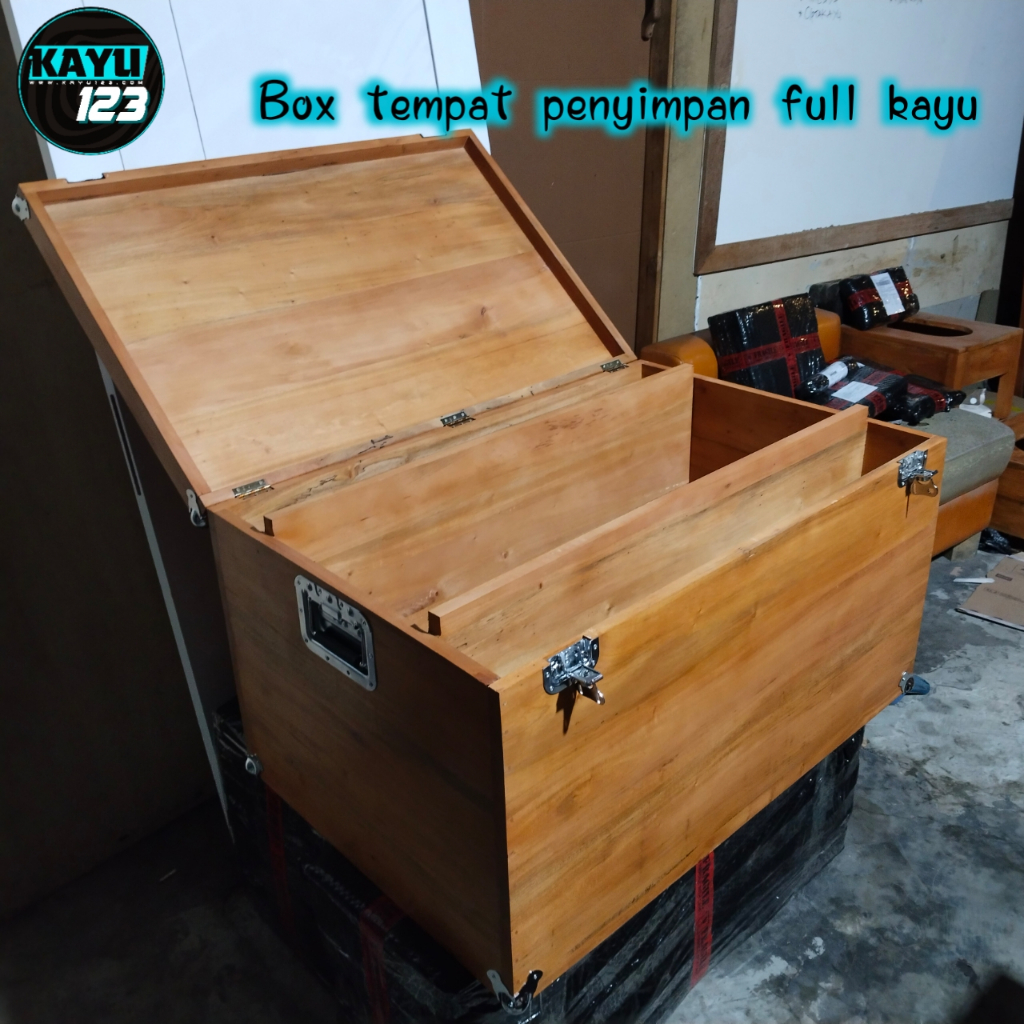Jual Custom Box Kotak Peti Penyimpanan Simpel / wooden box full ...