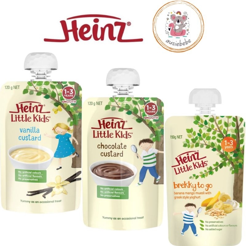 Jual Heinz Little Kids Custard Pouches untuk anak 1 3 tahun.Rasa