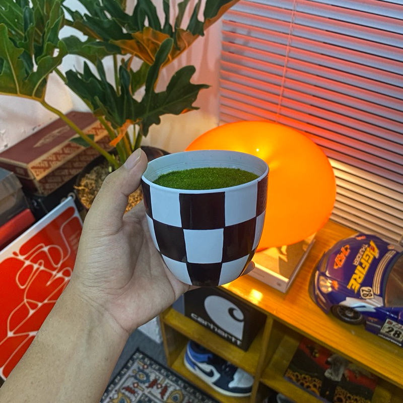 Jual pot checkerboard tanpa tanaman,pot catur,pot kotak kotak,pot ...