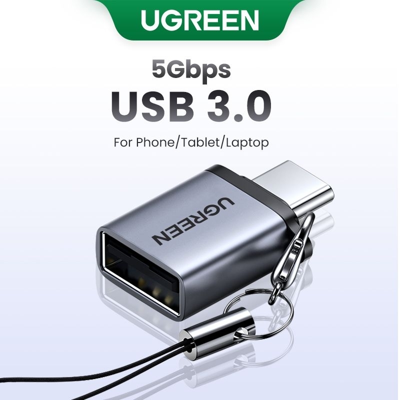 Jual Ugreen Type C Male to USB 3.0 Female OTG Adapter | Shopee Indonesia