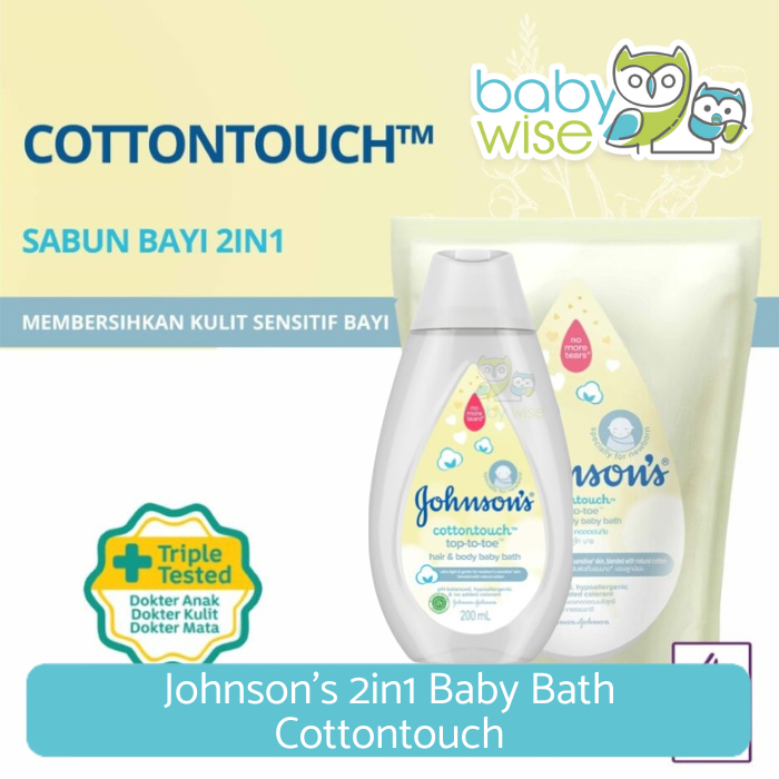 Jual Johnson's 2in1 Baby Bath Cottontouch - Sabun dan Shampoo Anak Bayi