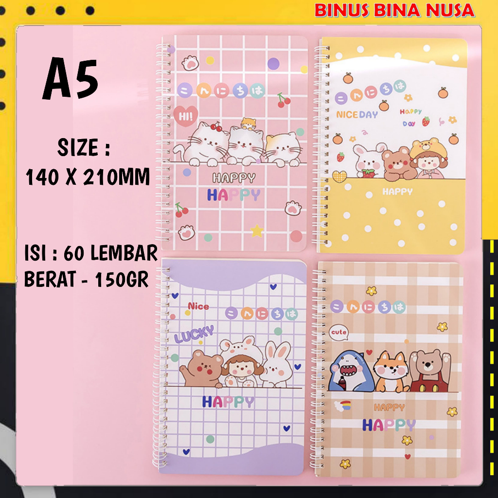 Jual Note Book A5 Buku Diary Diari Aesthetic Buku Jurnal Buku Catatan ...