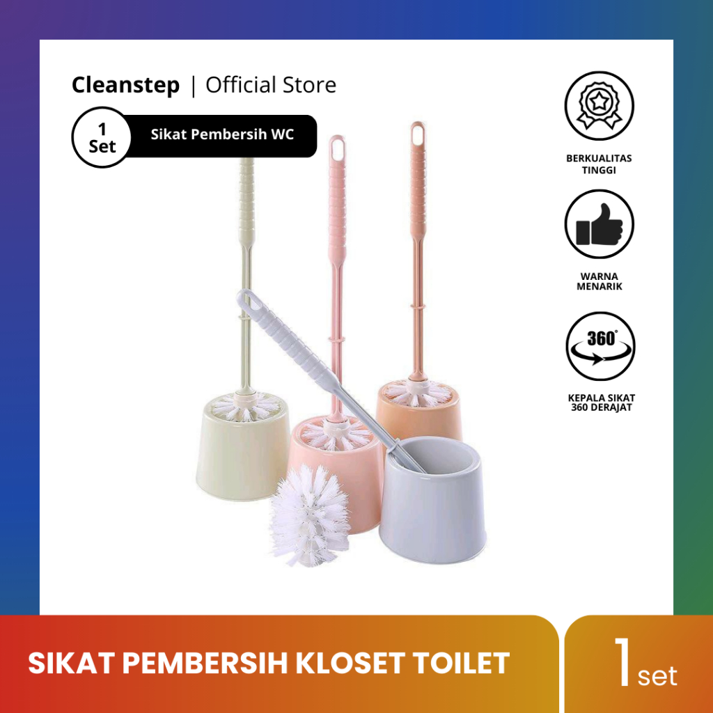 Jual Sikat Kloset Sikat Wc Kamar Mandi Bulat Pegangan Pajang Shopee