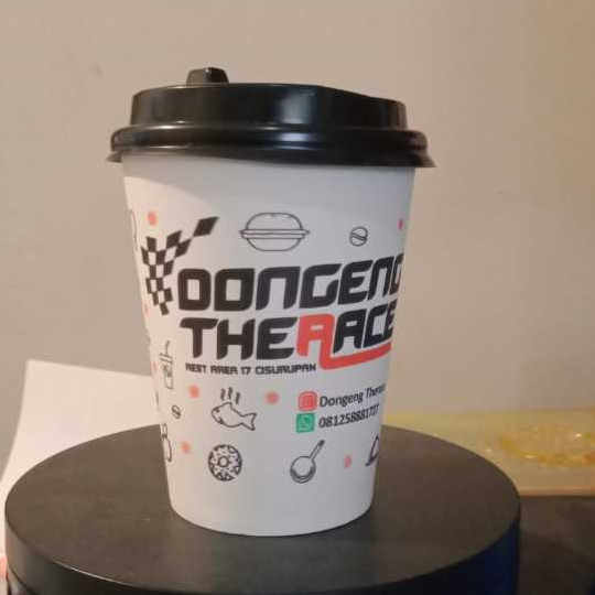 Jual Sablon Paper Cup 8 oz Warna Putih, Hitam dan Kraft Plus Tutup ...