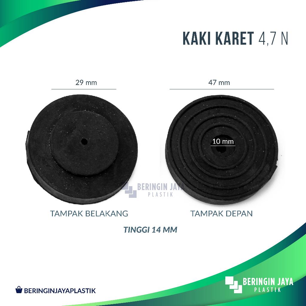Jual Kaki Karet 4,7 N (PVC) untuk Box Speaker / Power / Amplifier ...