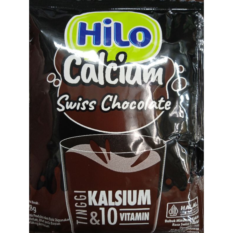Jual susu hilo hi-calsium rasa swiss chocolate 28gr per renceng isi 10 ...