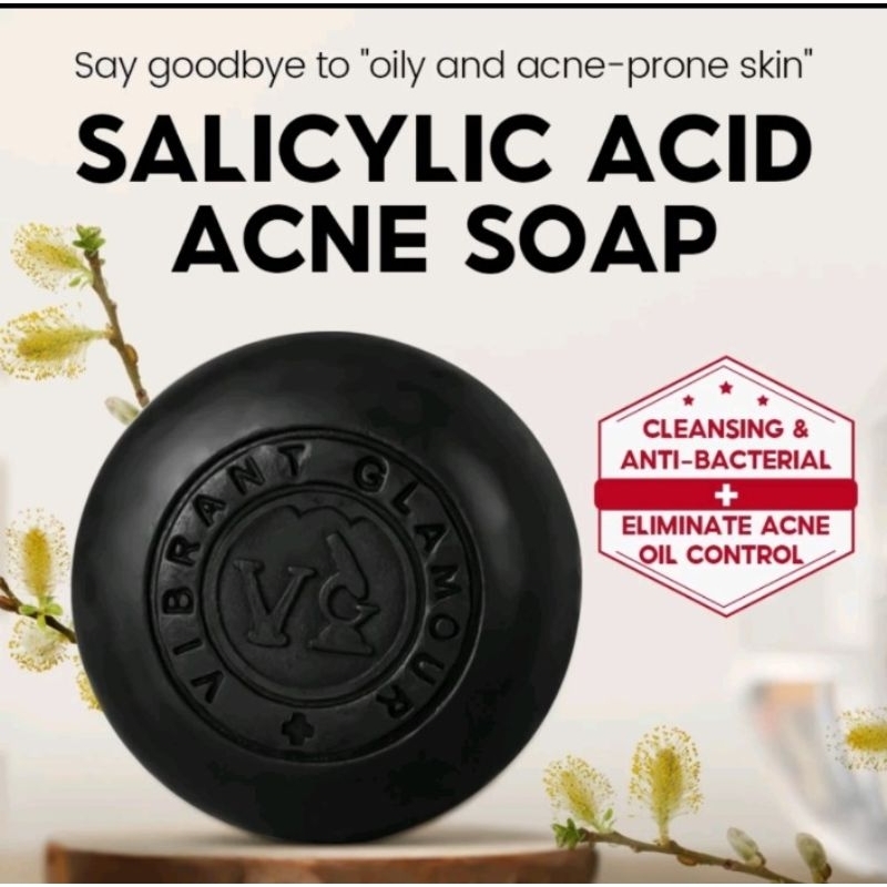 Jual SALE ORI VIBRANT GLAMOUR Salicylic Acid Acne Soap Pore Exfoliating