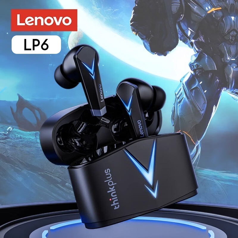 Jual Lenovo Thinkplus Lp6 Tws Gaming Bluetooth Earphone Low Latency Noise Reduction Headsets V5