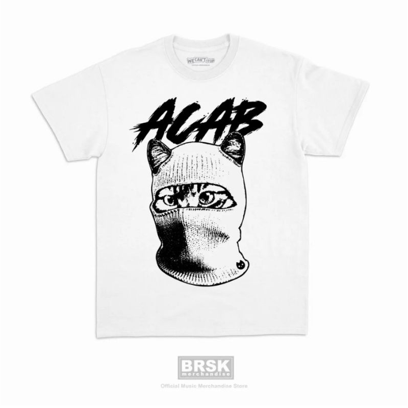Jual we cant stop acab putih gratis poster shopee indonesia