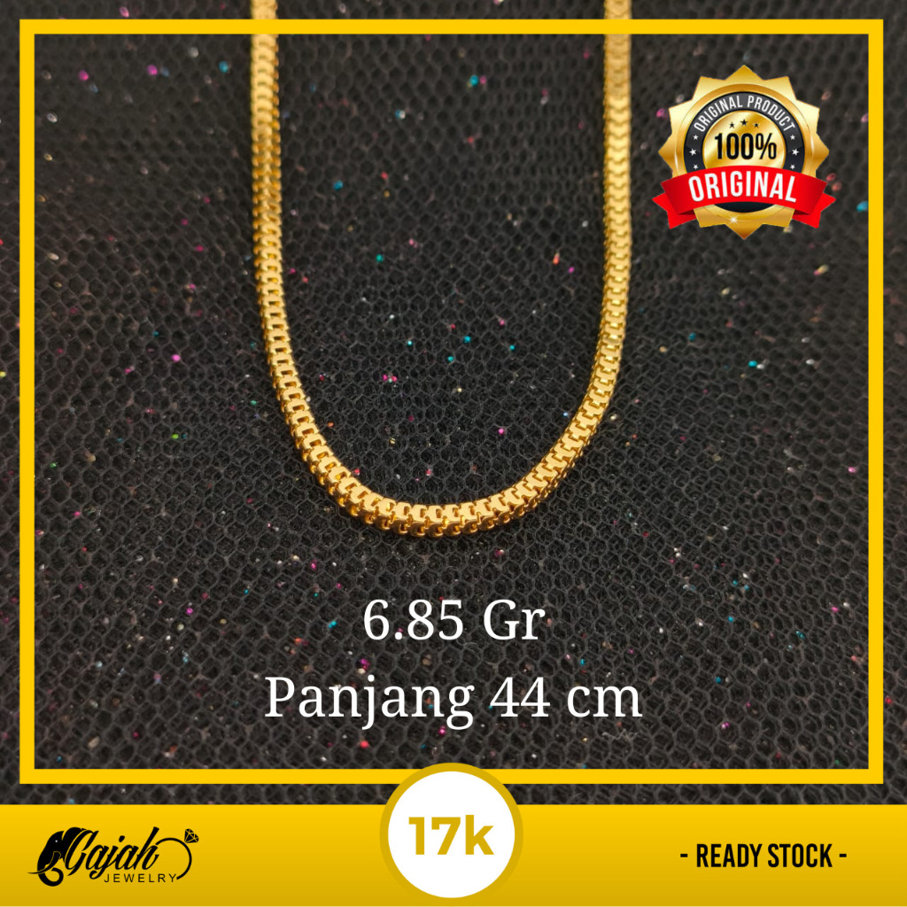 Jual Kalung Emas 17K kadar 750 - model milano berat 6.85 gram - 2988