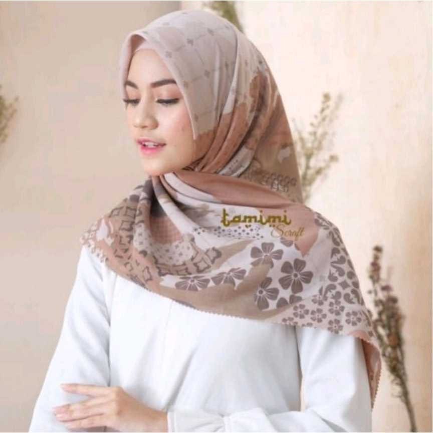 Jual HIJAB SEGI EMPAT MOTIP/KERUDUNG MOTIF VOAL TERBARU/JILBAB SEGI ...