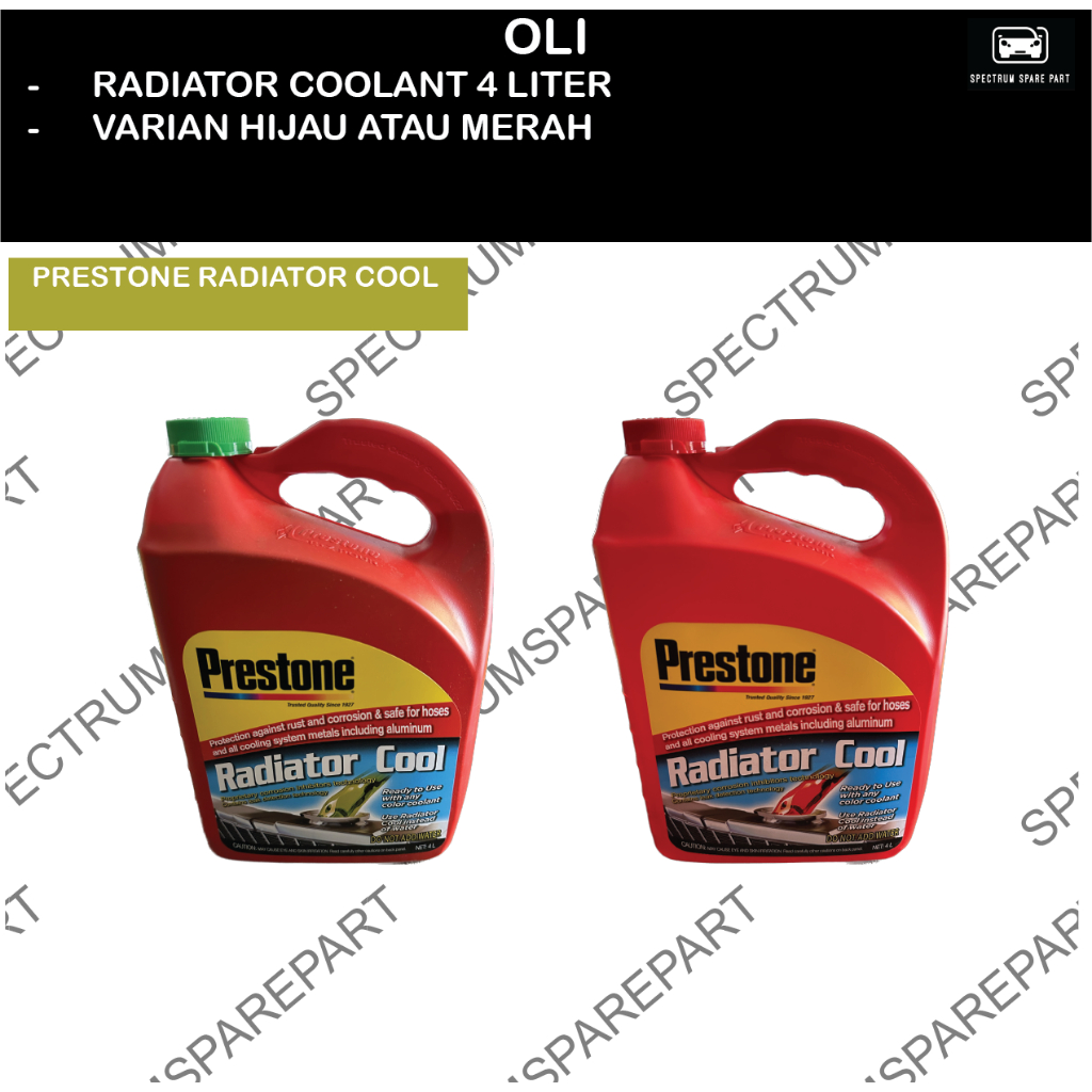 Jual Cairan Radiator Mobil & Motor Prestone 4 Liter – Coolant Universal ...