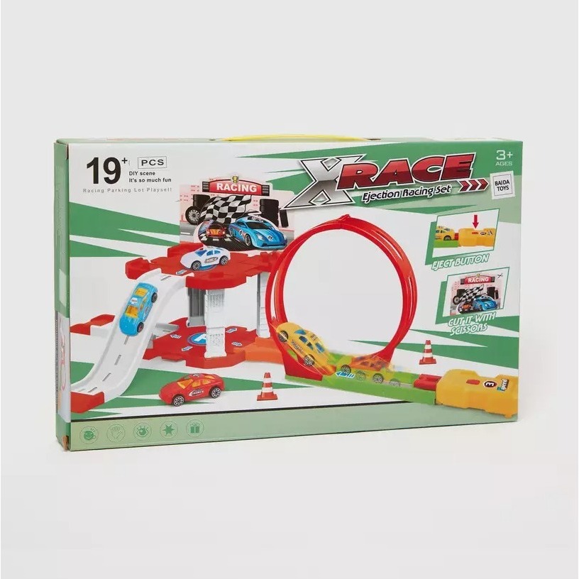 Jual Mainan track X race ejection racing set mainan track mobil anak n ...