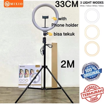 MIXIO Ring Light 33cm Light Stand Tripod 2M Selfie Livestreamer