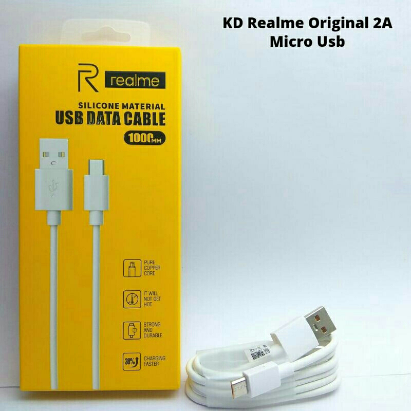 Jual KABEL DATA REALME 1 2 U1 C1 C2 USB MICRO ORIGINAL 100% CABLE ...