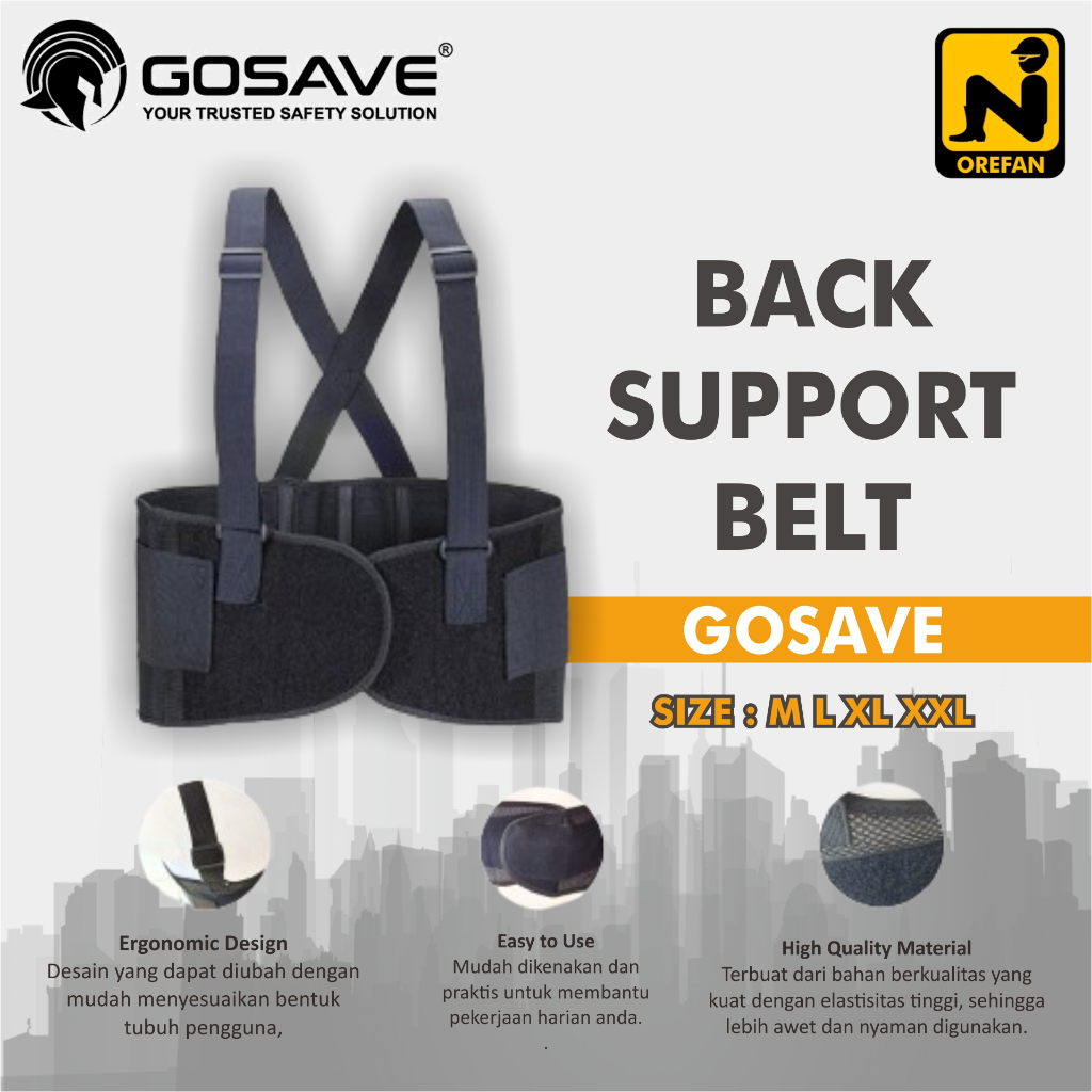 Jual KORSET BACK SUPPORT GOSAVE | Shopee Indonesia