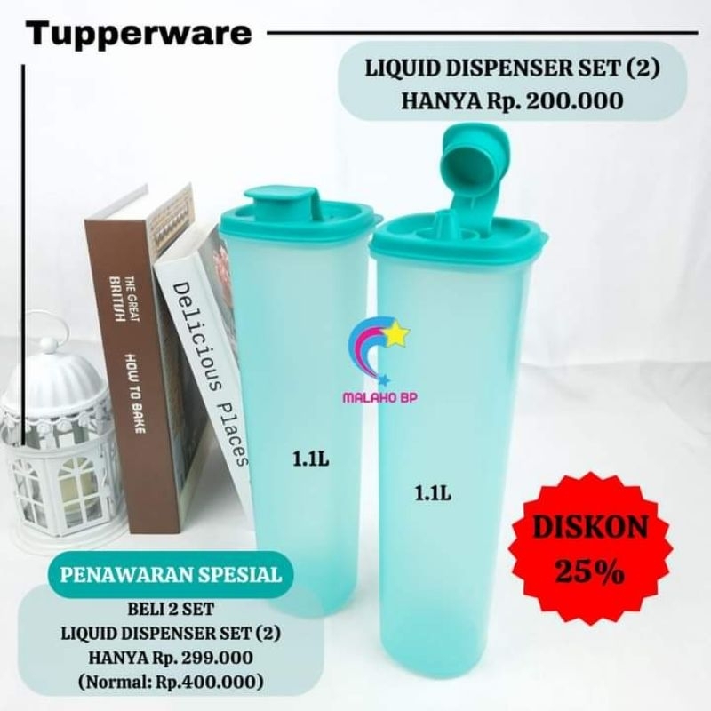 Jual LIQUID DISPENSER 2PC TUPPERWARE | Shopee Indonesia