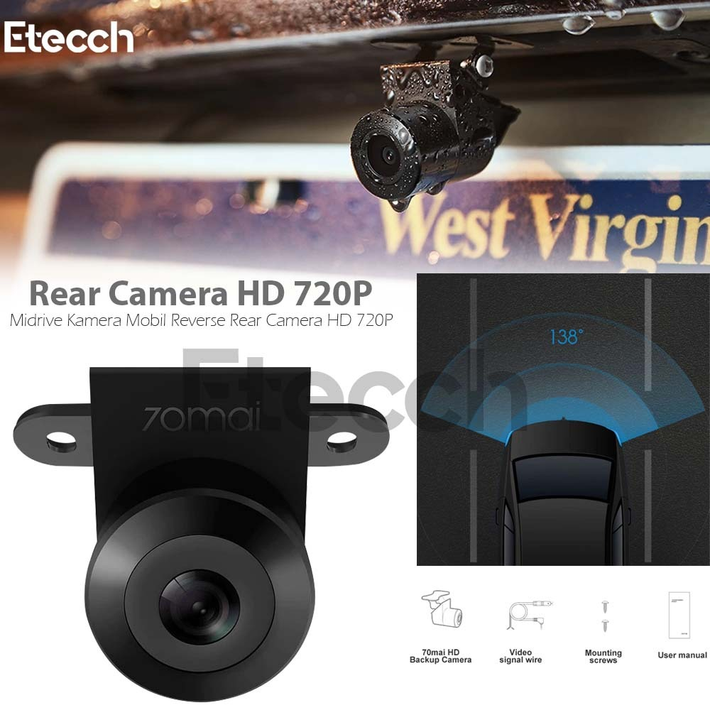 Jual Midrive Kamera Mobil Reverse Rear Camera HD Black Shopee Indonesia