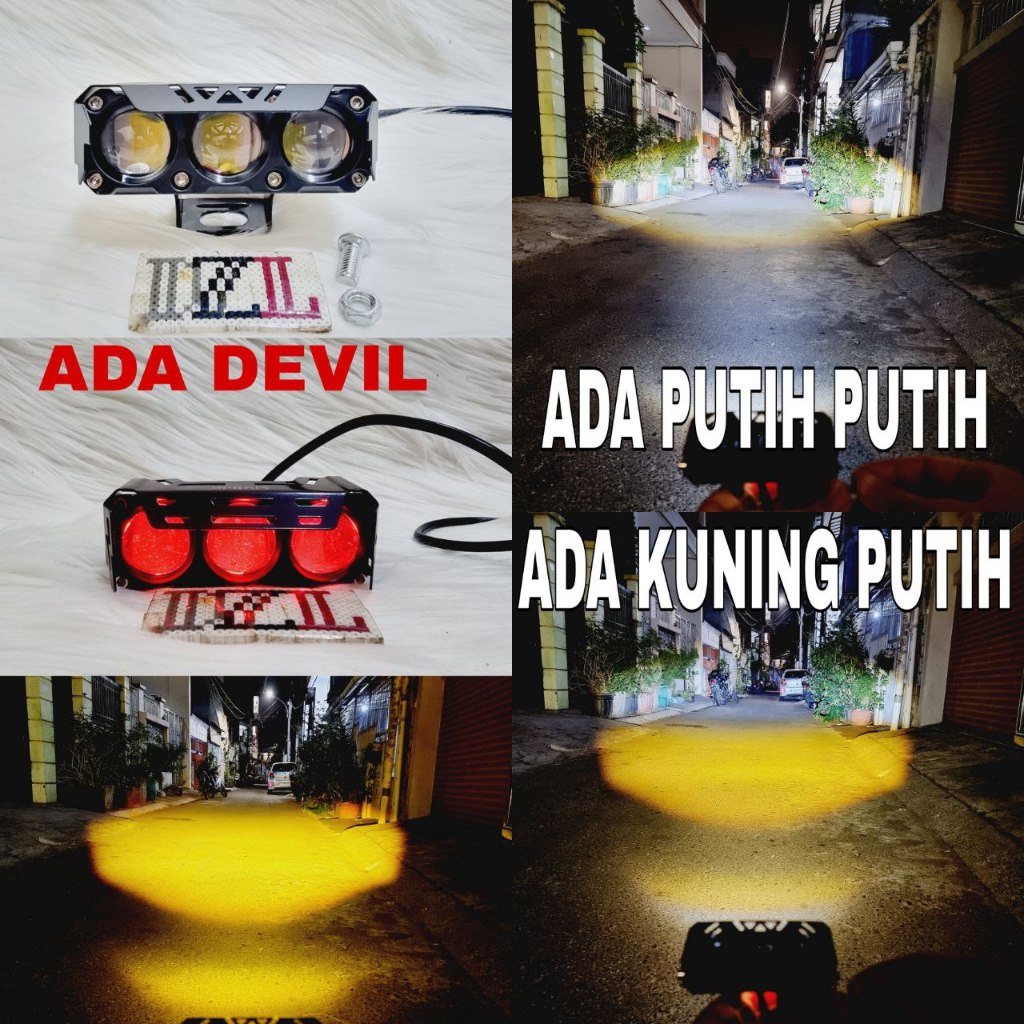 Jual Myth Lampu Tembak Led Glight G M Mata Devil Mode Laser Gun Foglamp Grill Jauh Dekat