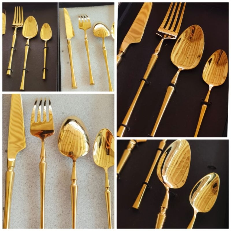 Jual LUXURY GOLD TABLE SET | Shopee Indonesia