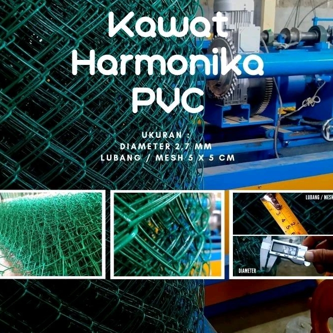 Kawat Harmonika Lapis Pvc